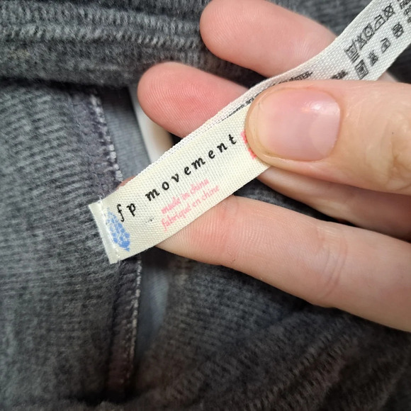 FP Movement Grey Brushed Nova Cowl Neck Hooded Pullover Sweater Size Medium - Picture 5 of 7
